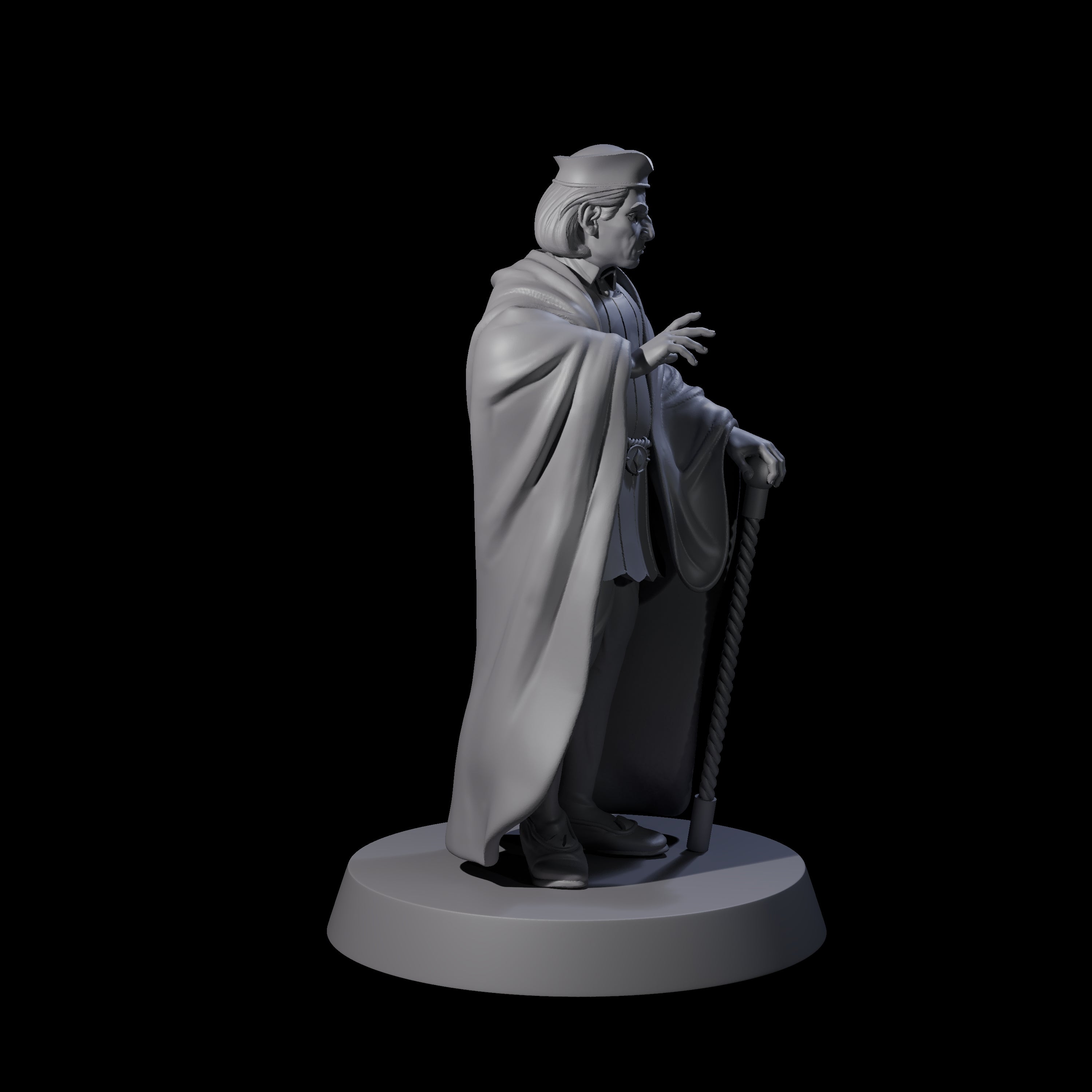 Interesting Senior Advisor Miniature for Dungeons and Dragons, Pathfinder or other TTRPGs
