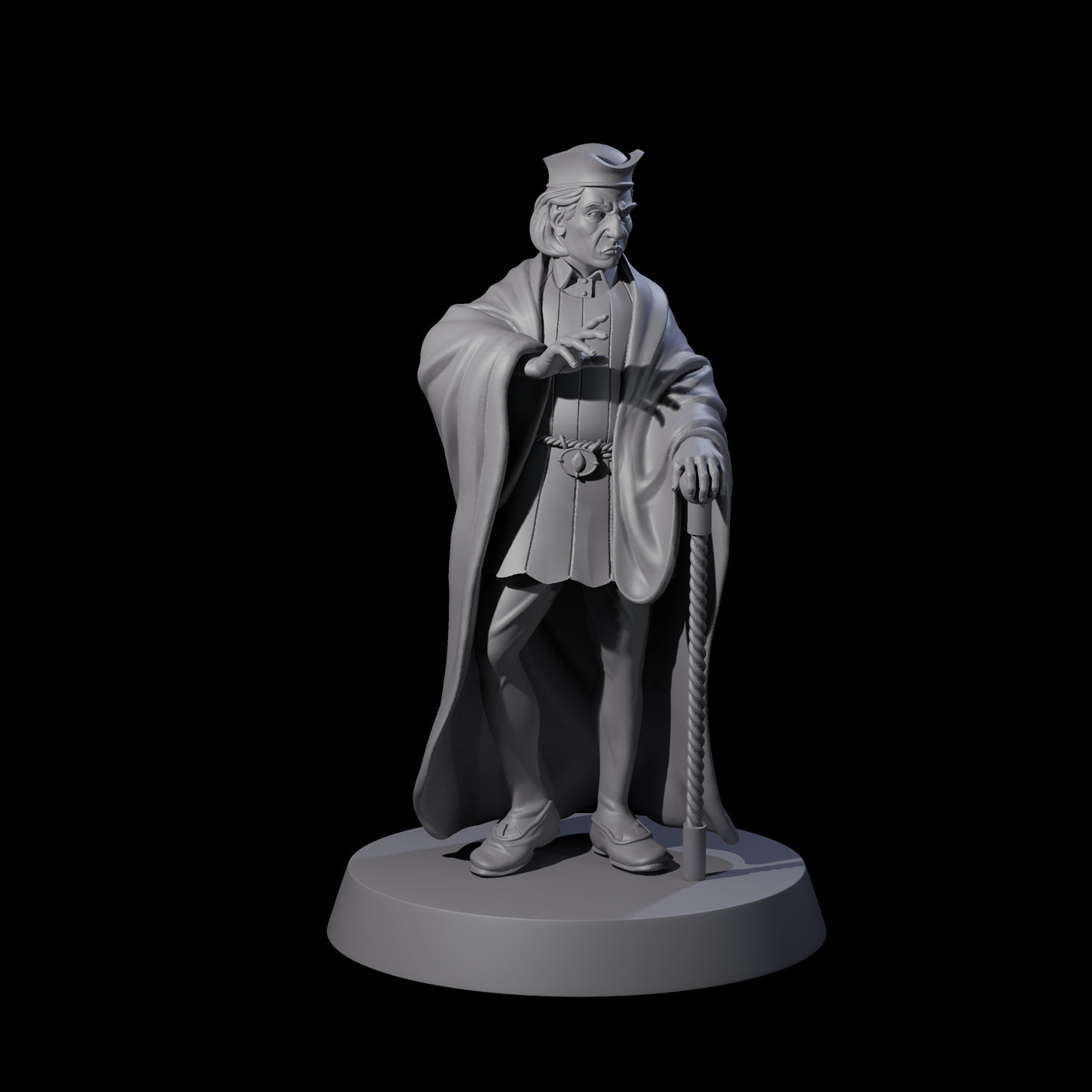 Interesting Senior Advisor Miniature for Dungeons and Dragons, Pathfinder or other TTRPGs