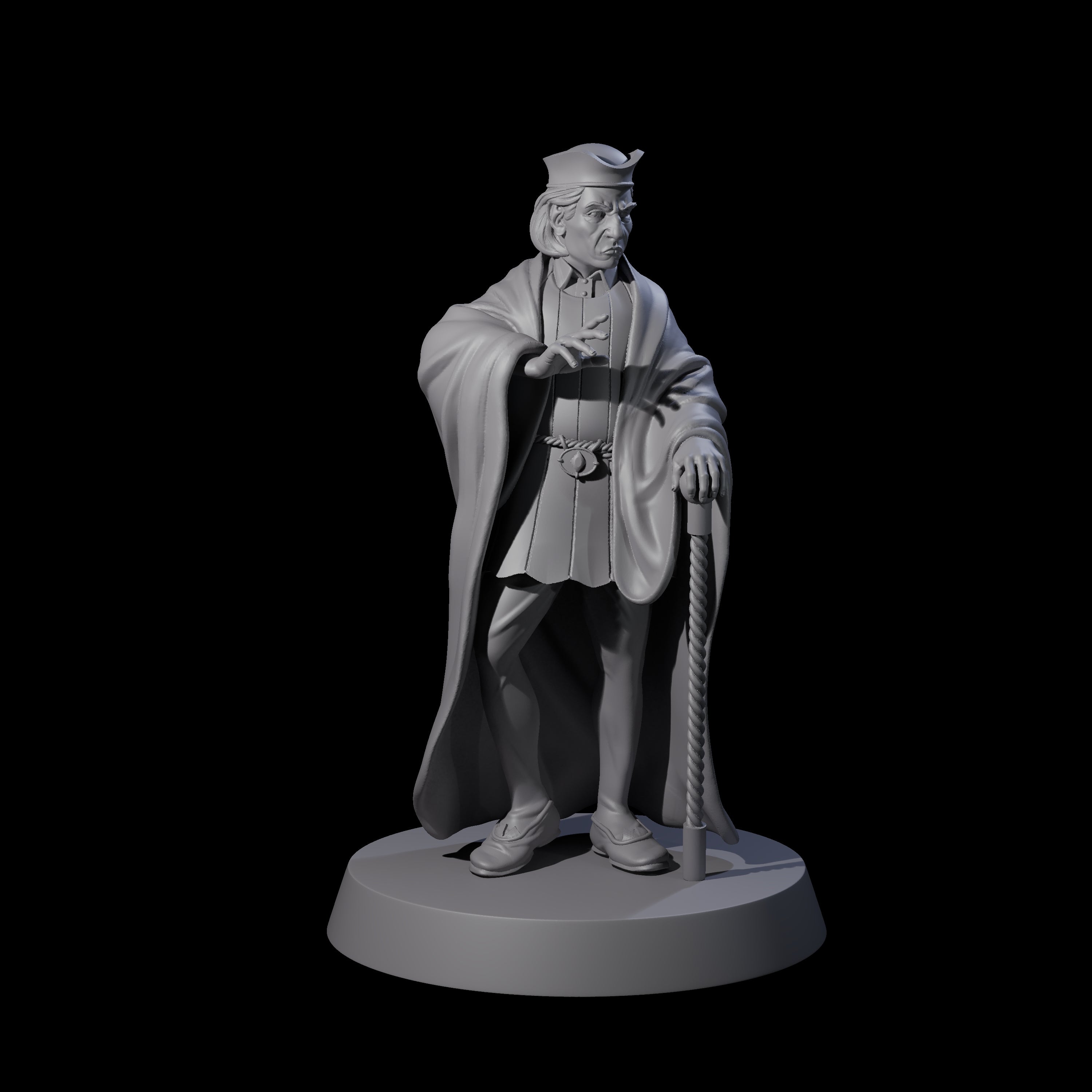 Interesting Senior Advisor Miniature for Dungeons and Dragons, Pathfinder or other TTRPGs