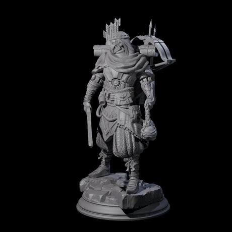 Intrepid Desert Warforged Archer Miniature for Dungeons and Dragons, Pathfinder or other TTRPGs