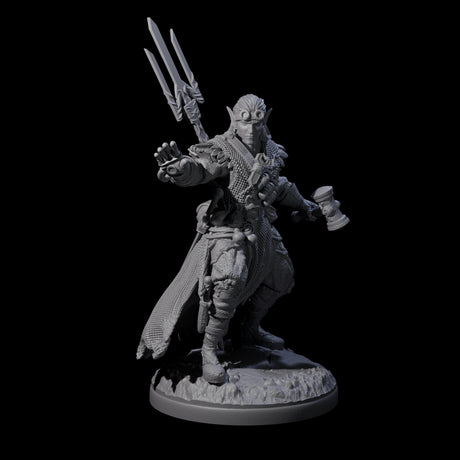 Intrepid Elf Artificer Miniature for Dungeons and Dragons, Pathfinder or other TTRPGs