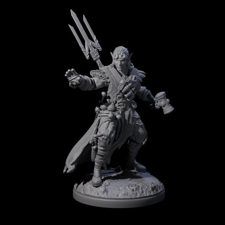 Intrepid Elf Artificer Miniature for Dungeons and Dragons, Pathfinder or other TTRPGs
