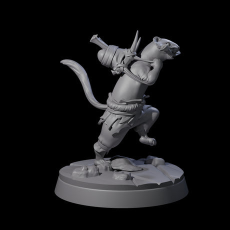 Intrepid Ferret Messenger Miniature for Dungeons and Dragons, Pathfinder or other TTRPGs
