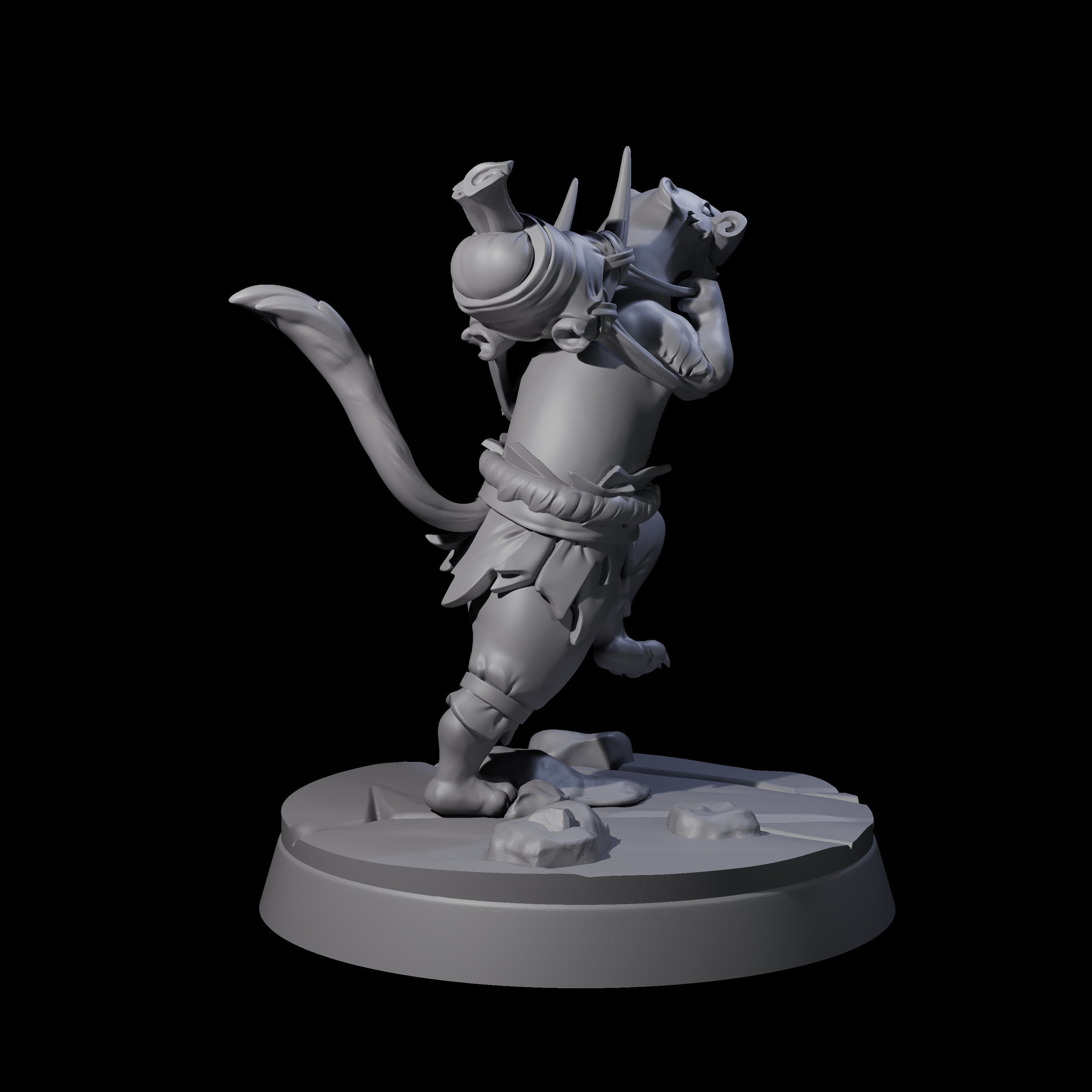 Intrepid Ferret Messenger Miniature for Dungeons and Dragons, Pathfinder or other TTRPGs