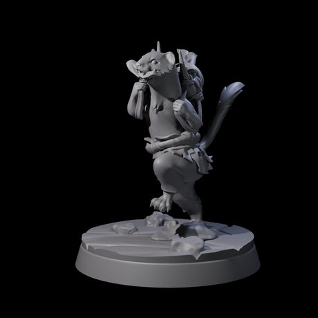 Intrepid Ferret Messenger Miniature for Dungeons and Dragons, Pathfinder or other TTRPGs