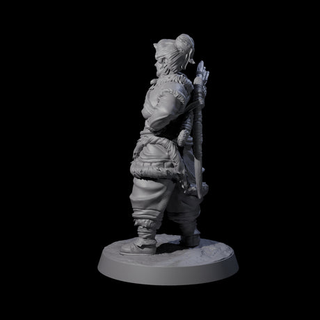 Intrepid Ice Clan Villager A Miniature for Dungeons and Dragons, Pathfinder or other TTRPGs