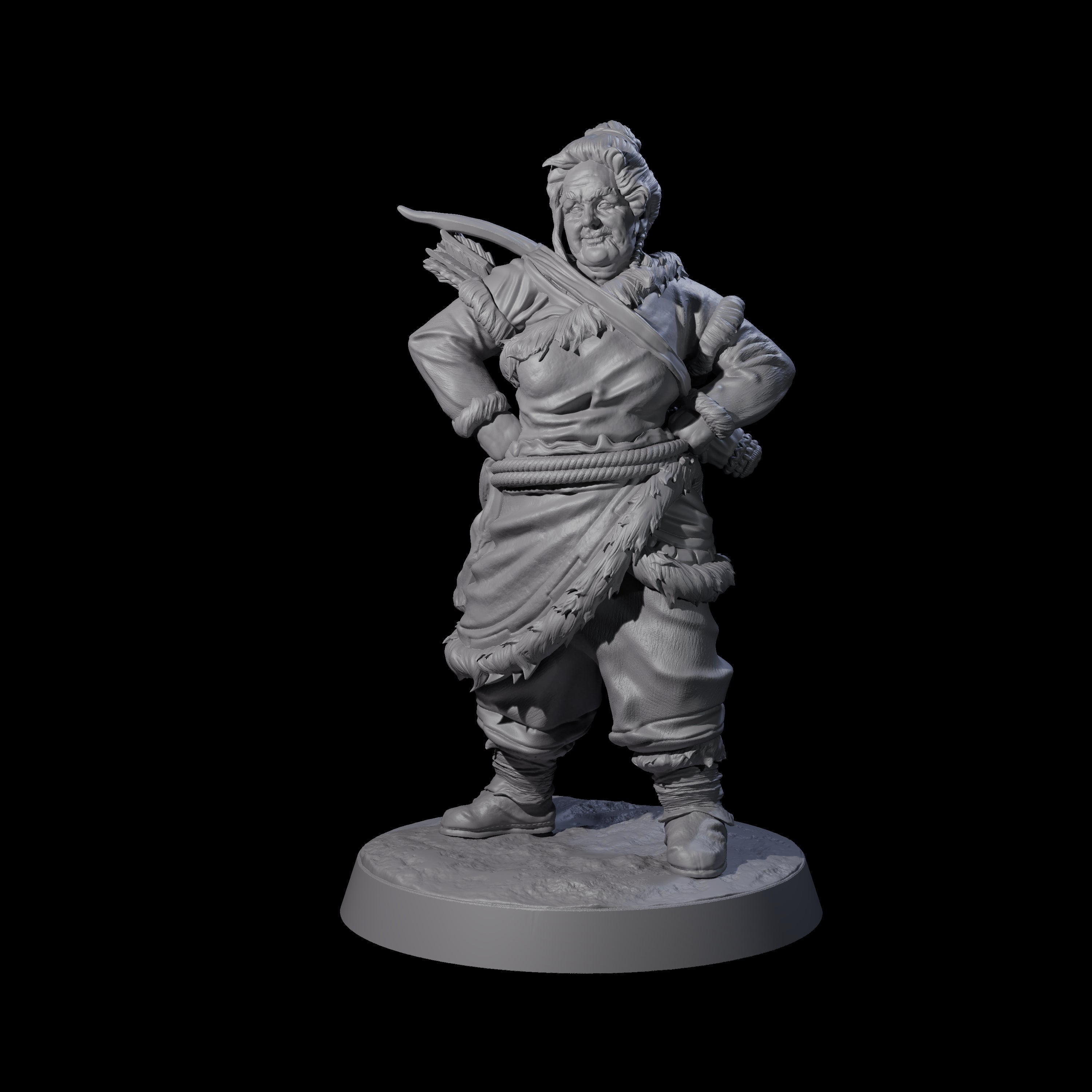 Intrepid Ice Clan Villager A Miniature for Dungeons and Dragons, Pathfinder or other TTRPGs