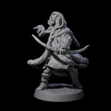 Intrepid Ice Clan Villager B Miniature for Dungeons and Dragons, Pathfinder or other TTRPGs