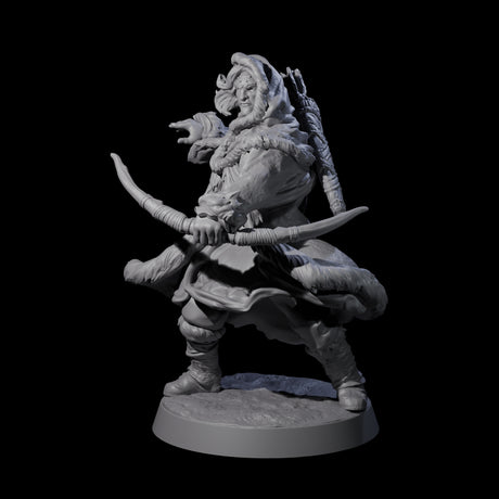 Intrepid Ice Clan Villager B Miniature for Dungeons and Dragons, Pathfinder or other TTRPGs