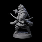 Intrepid Ice Clan Villager B Miniature for Dungeons and Dragons, Pathfinder or other TTRPGs