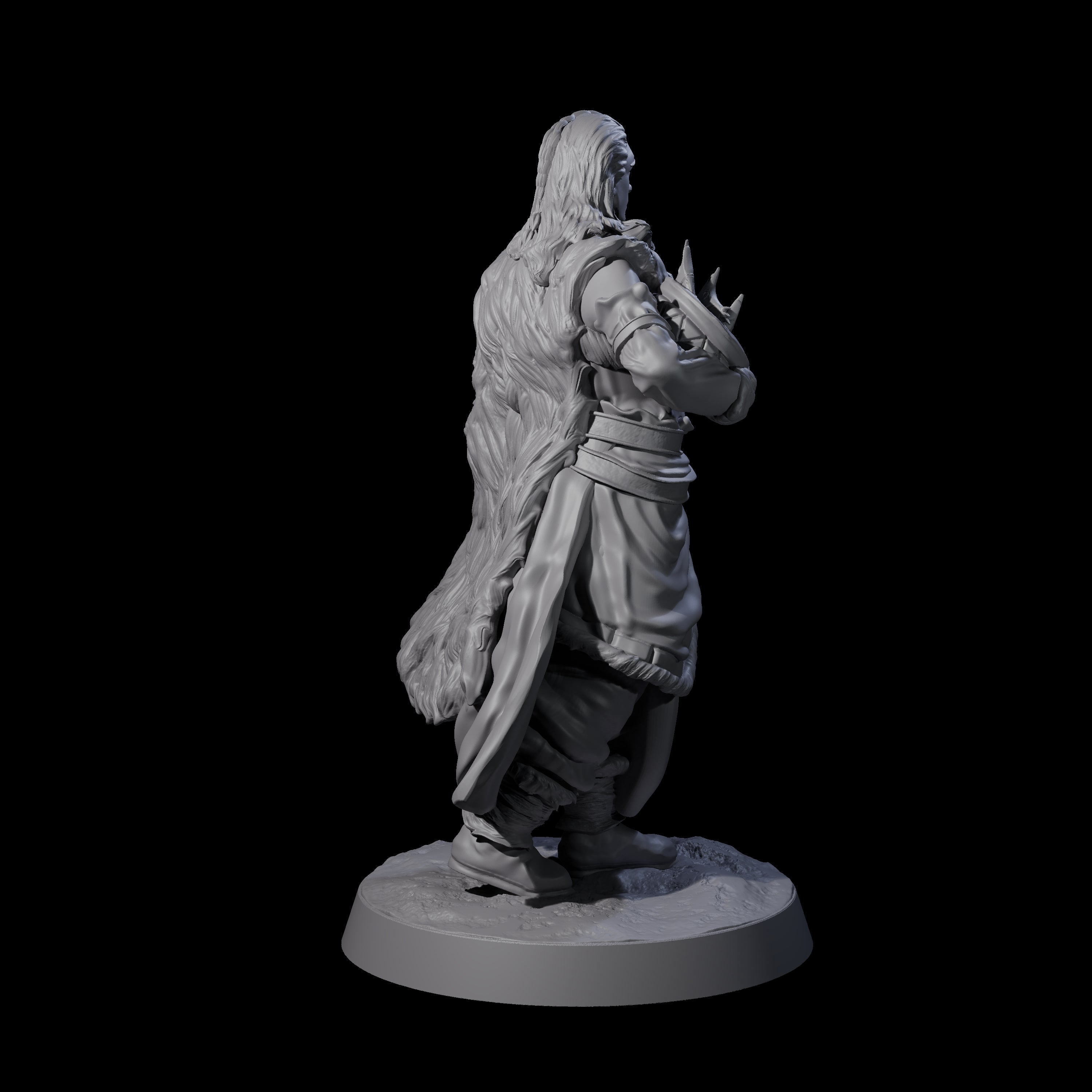 Intrepid Ice Clan Villager C Miniature for Dungeons and Dragons, Pathfinder or other TTRPGs