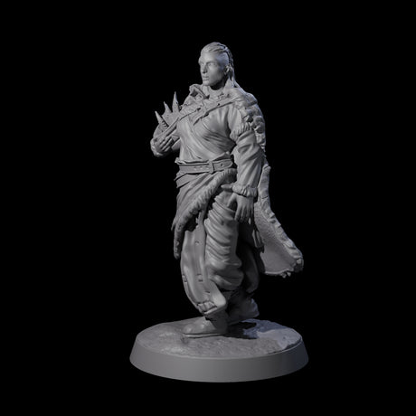Intrepid Ice Clan Villager C Miniature for Dungeons and Dragons, Pathfinder or other TTRPGs