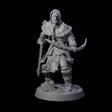 Intrepid Ice Clan Villager D Miniature for Dungeons and Dragons, Pathfinder or other TTRPGs