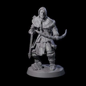 Intrepid Ice Clan Villager D Miniature for Dungeons and Dragons, Pathfinder or other TTRPGs