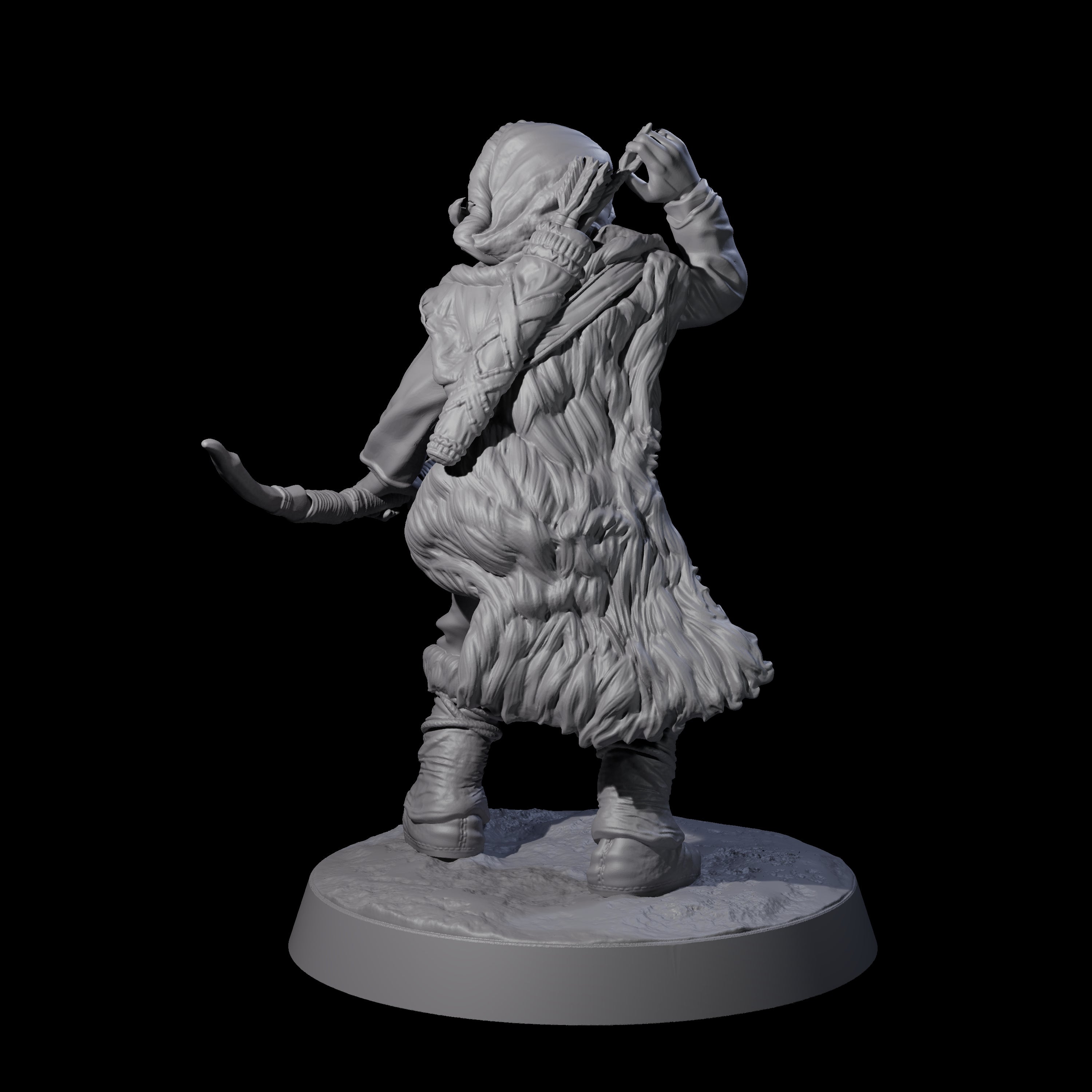 Intrepid Ice Clan Villager E Miniature for Dungeons and Dragons, Pathfinder or other TTRPGs