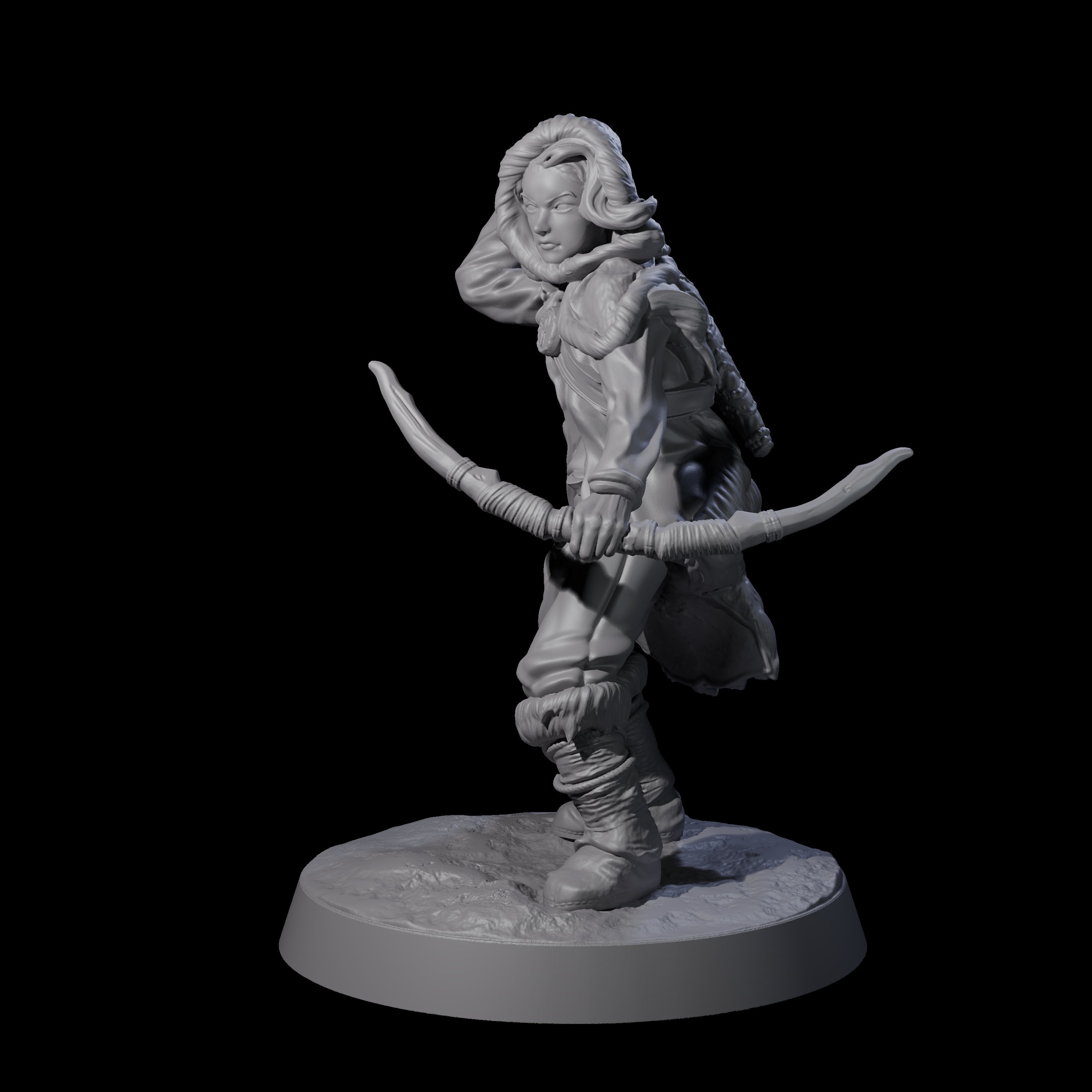 Intrepid Ice Clan Villager E Miniature for Dungeons and Dragons, Pathfinder or other TTRPGs