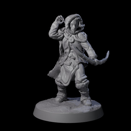 Intrepid Ice Clan Villager E Miniature for Dungeons and Dragons, Pathfinder or other TTRPGs