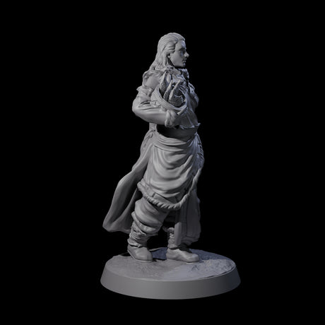 Intrepid Ice Clan Villagers Miniature for Dungeons and Dragons, Pathfinder or other TTRPGs