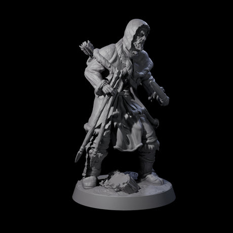 Intrepid Ice Clan Villagers Miniature for Dungeons and Dragons, Pathfinder or other TTRPGs
