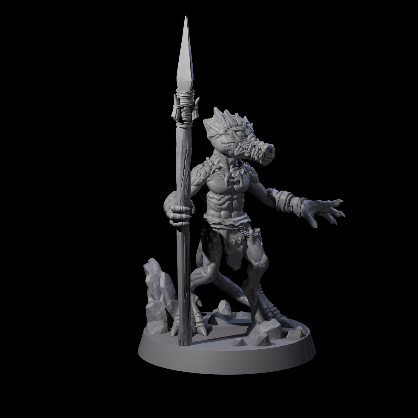 Intrepid Kobold A Miniature for Dungeons and Dragons, Pathfinder or other TTRPGs