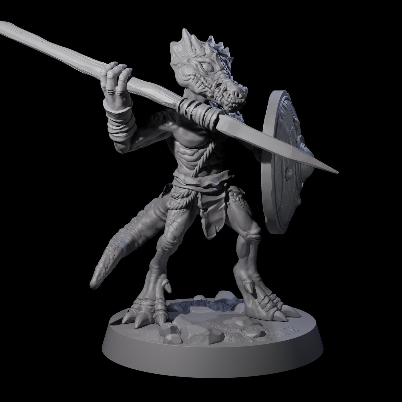Intrepid Kobold D Miniature for Dungeons and Dragons, Pathfinder or other TTRPGs