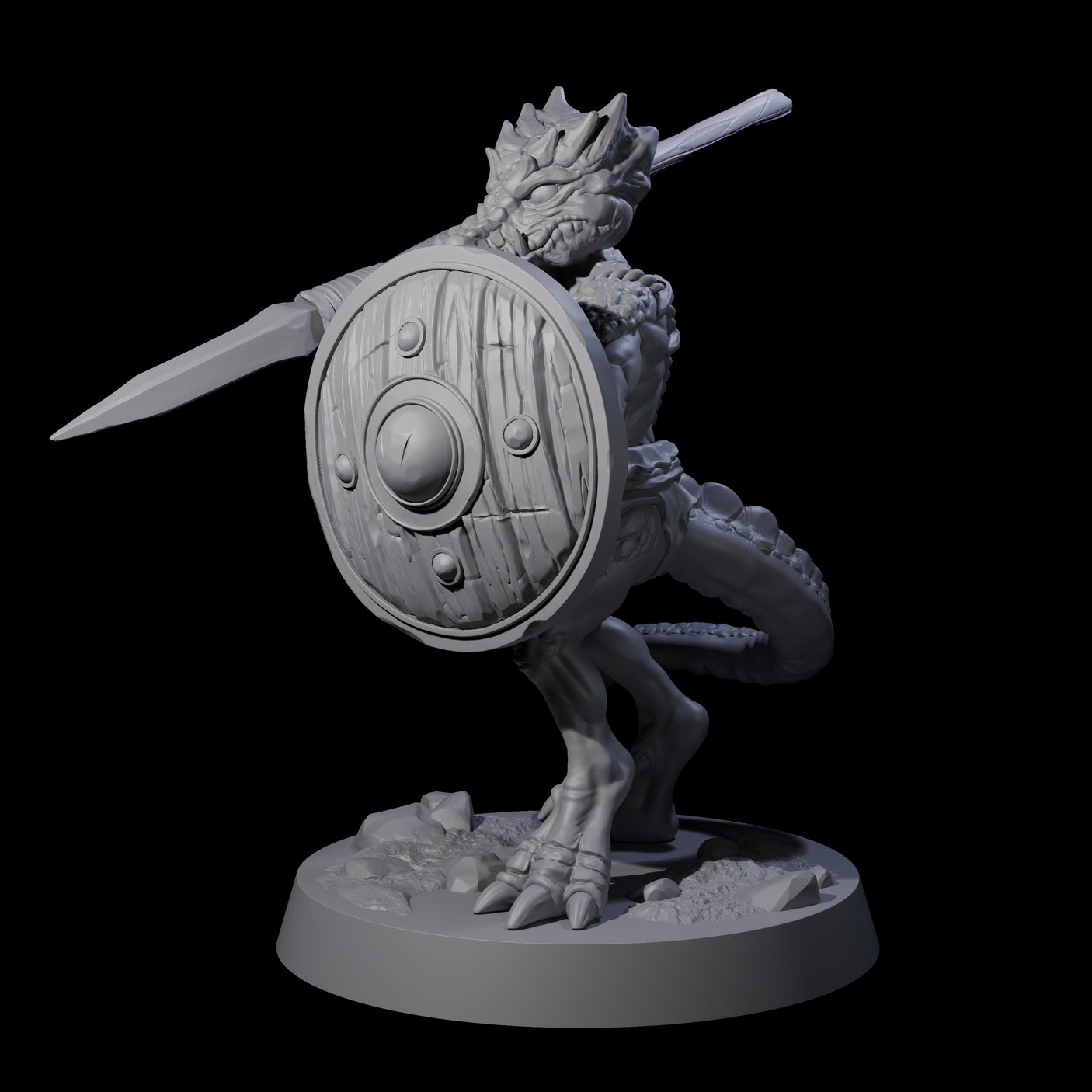 Intrepid Kobold D Miniature for Dungeons and Dragons, Pathfinder or other TTRPGs