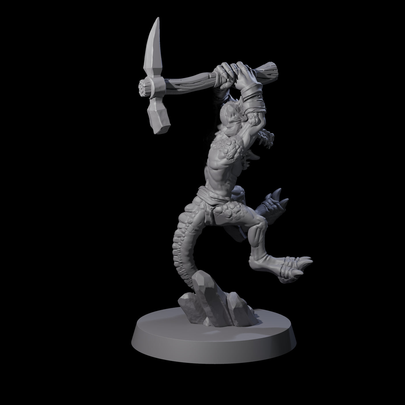 Intrepid Kobold E Miniature for Dungeons and Dragons, Pathfinder or other TTRPGs