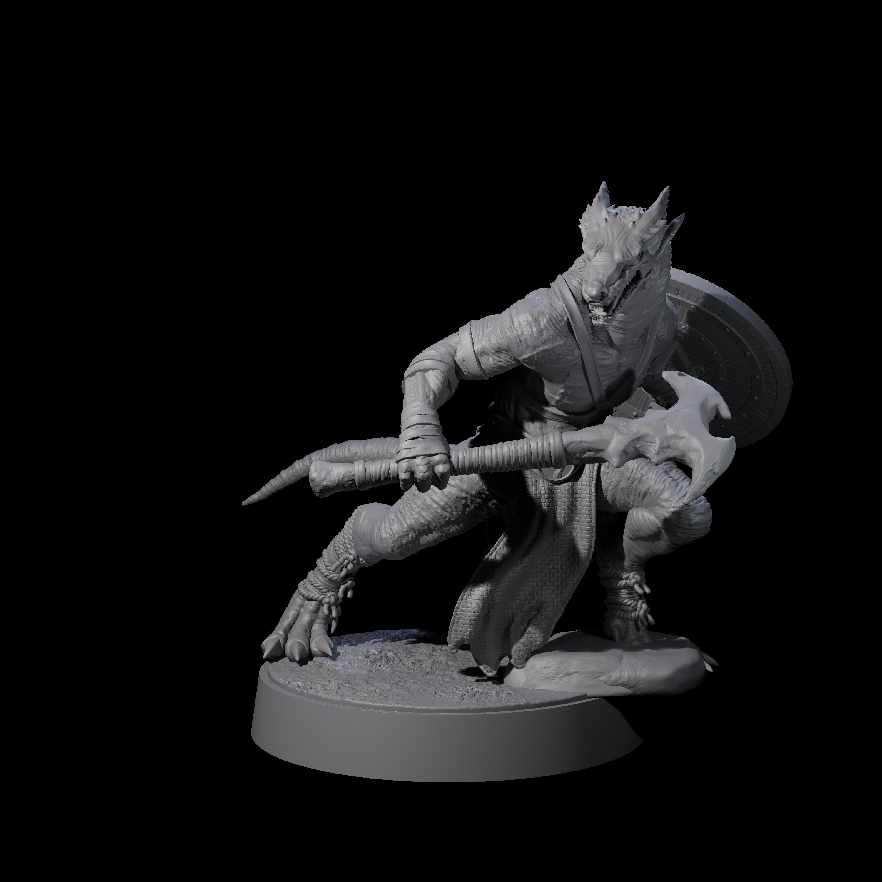 Intrepid Kobold Scout C Miniature for Dungeons and Dragons, Pathfinder or other TTRPGs