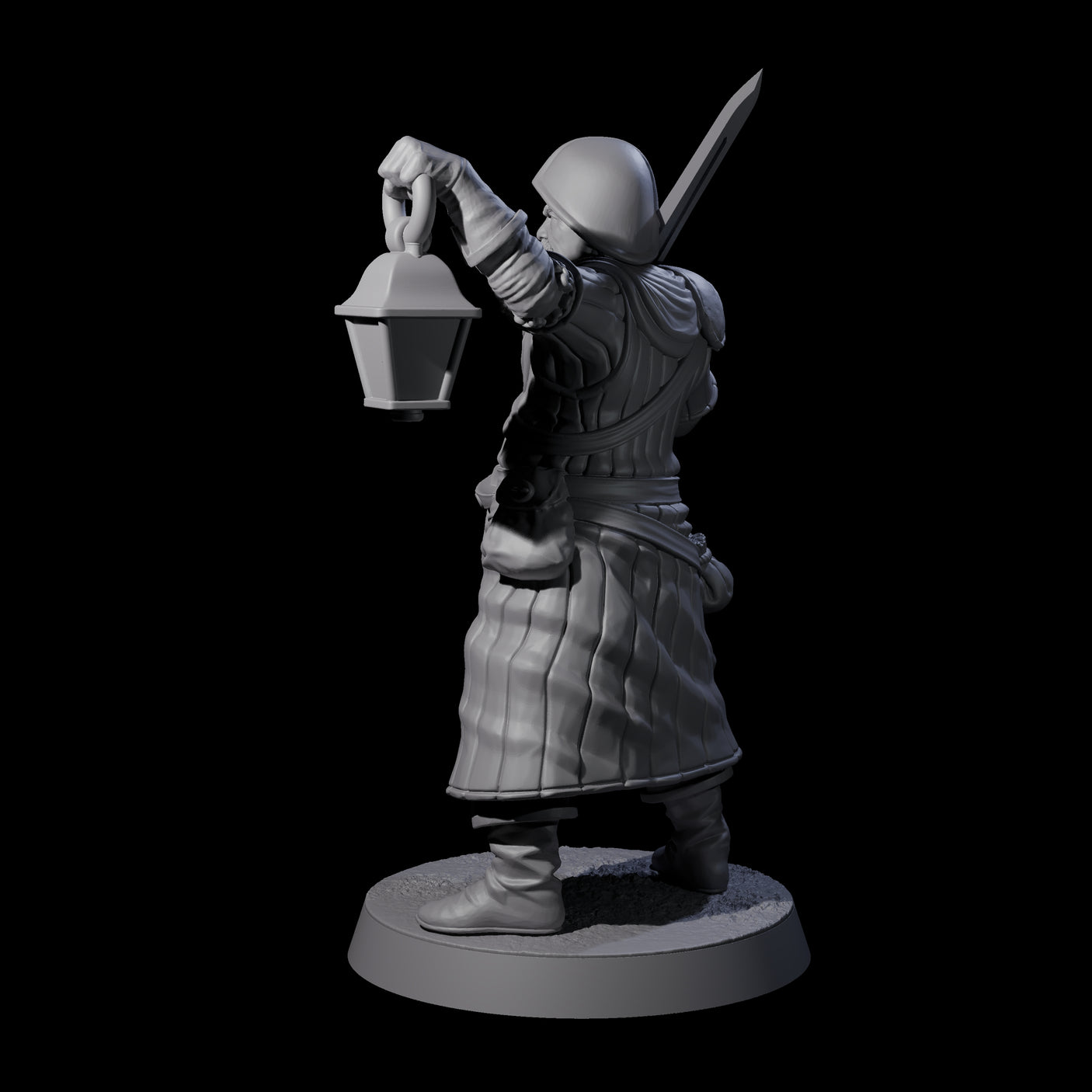 Investigating Town Militia A Miniature for Dungeons and Dragons, Pathfinder or other TTRPGs