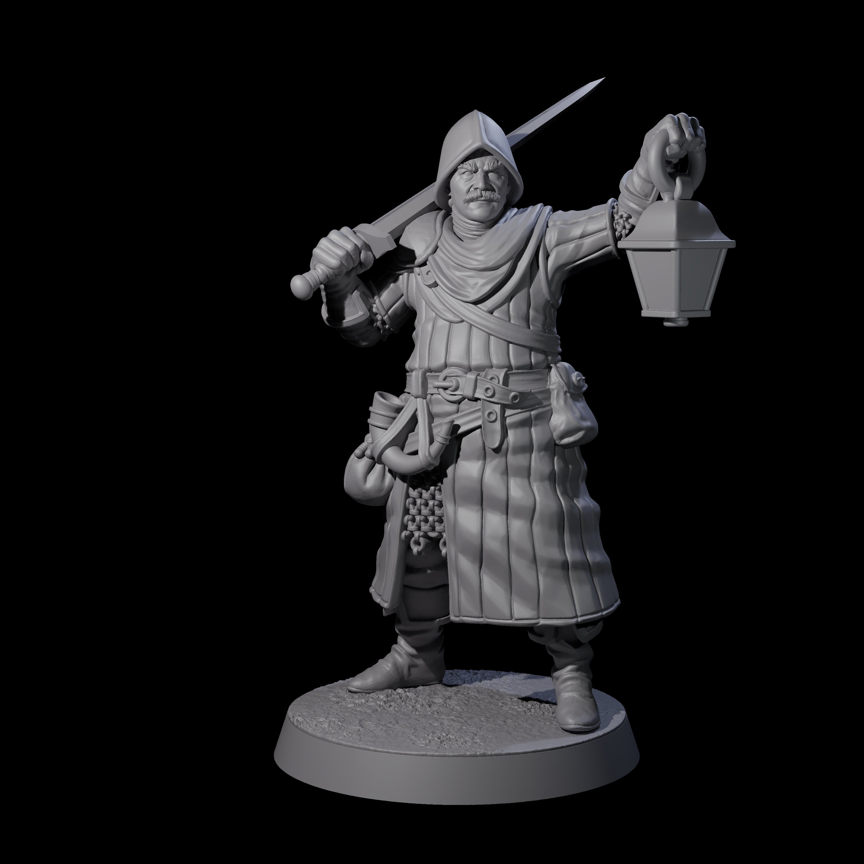 Investigating Town Militia A Miniature for Dungeons and Dragons, Pathfinder or other TTRPGs