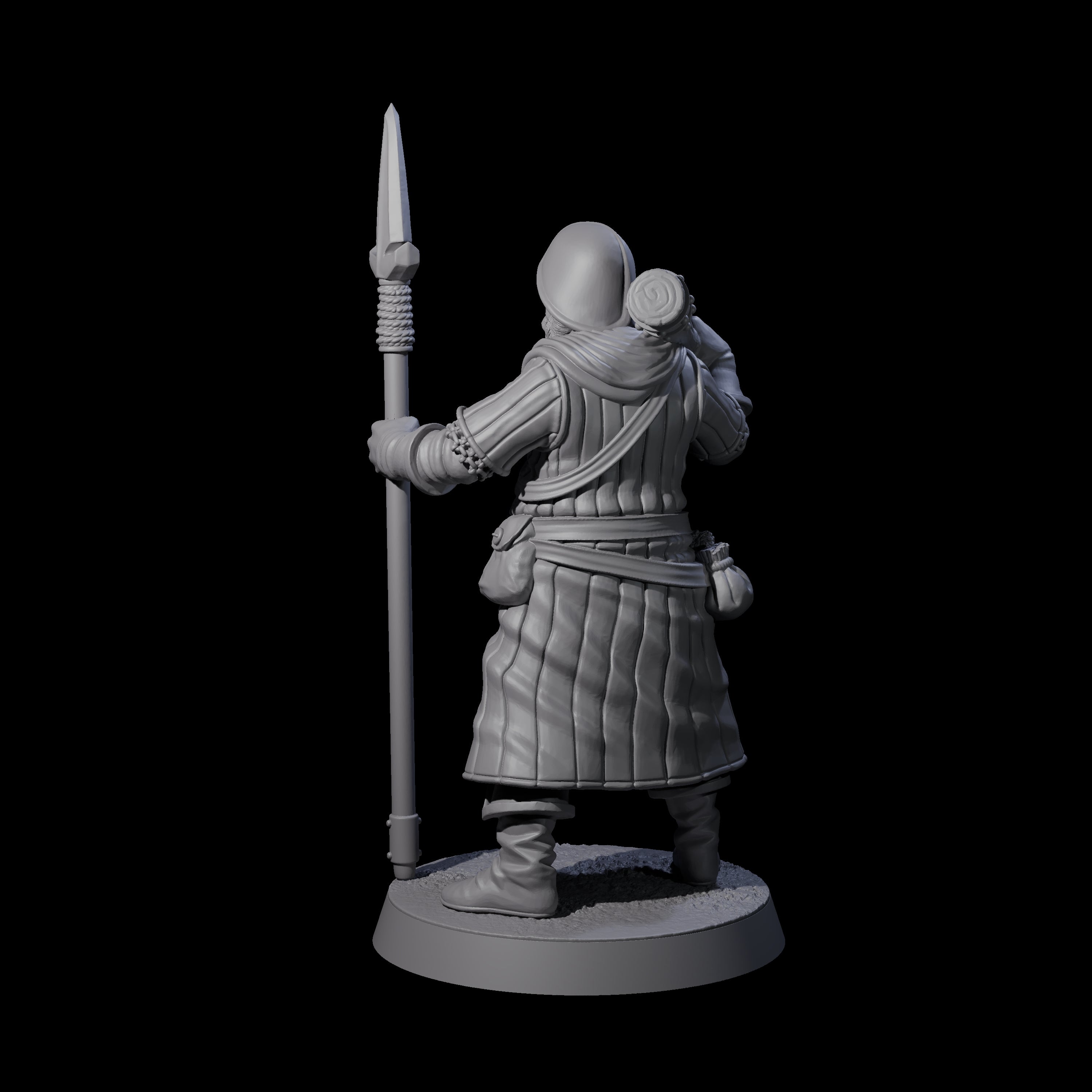 Investigating Town Militia B Miniature for Dungeons and Dragons, Pathfinder or other TTRPGs