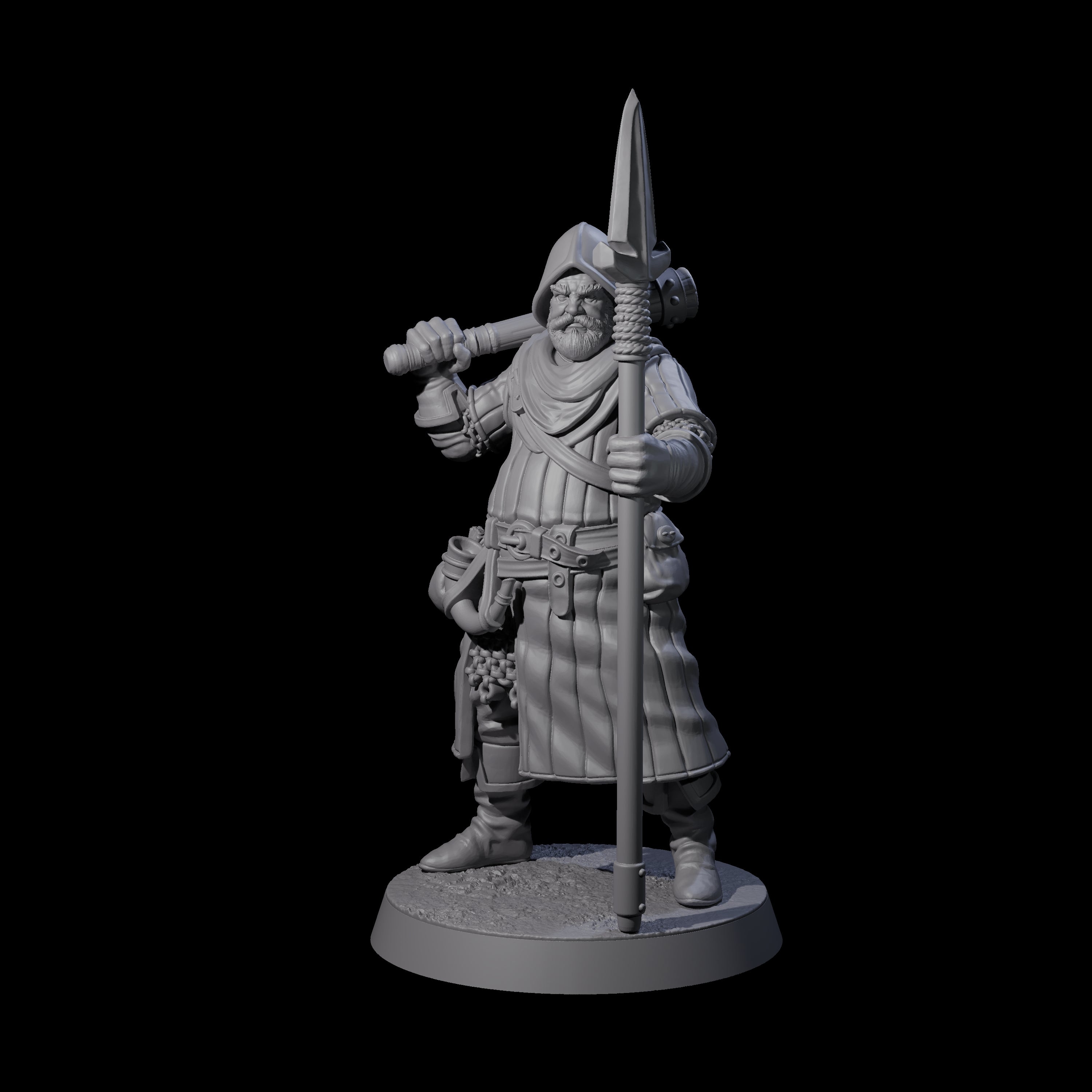 Investigating Town Militia B Miniature for Dungeons and Dragons, Pathfinder or other TTRPGs