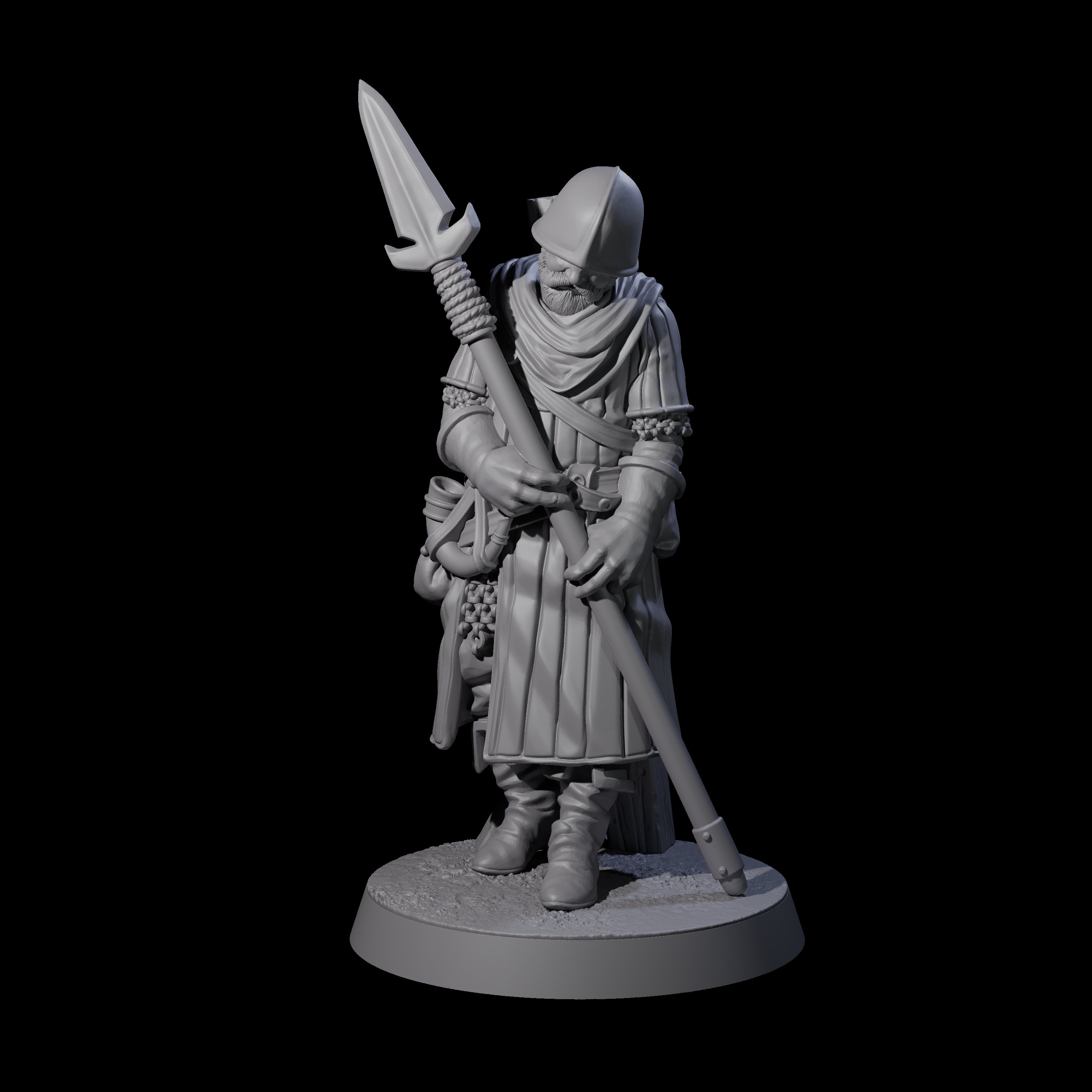 Investigating Town Militia C Miniature for Dungeons and Dragons, Pathfinder or other TTRPGs