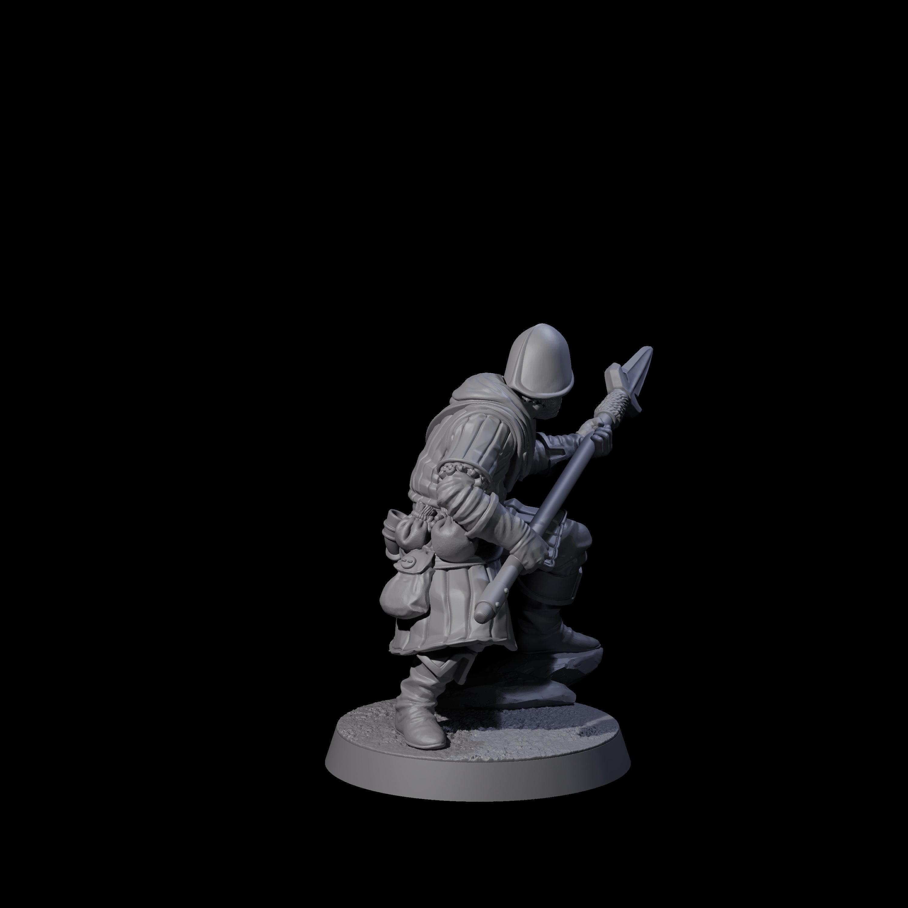Investigating Town Militia D Miniature for Dungeons and Dragons, Pathfinder or other TTRPGs