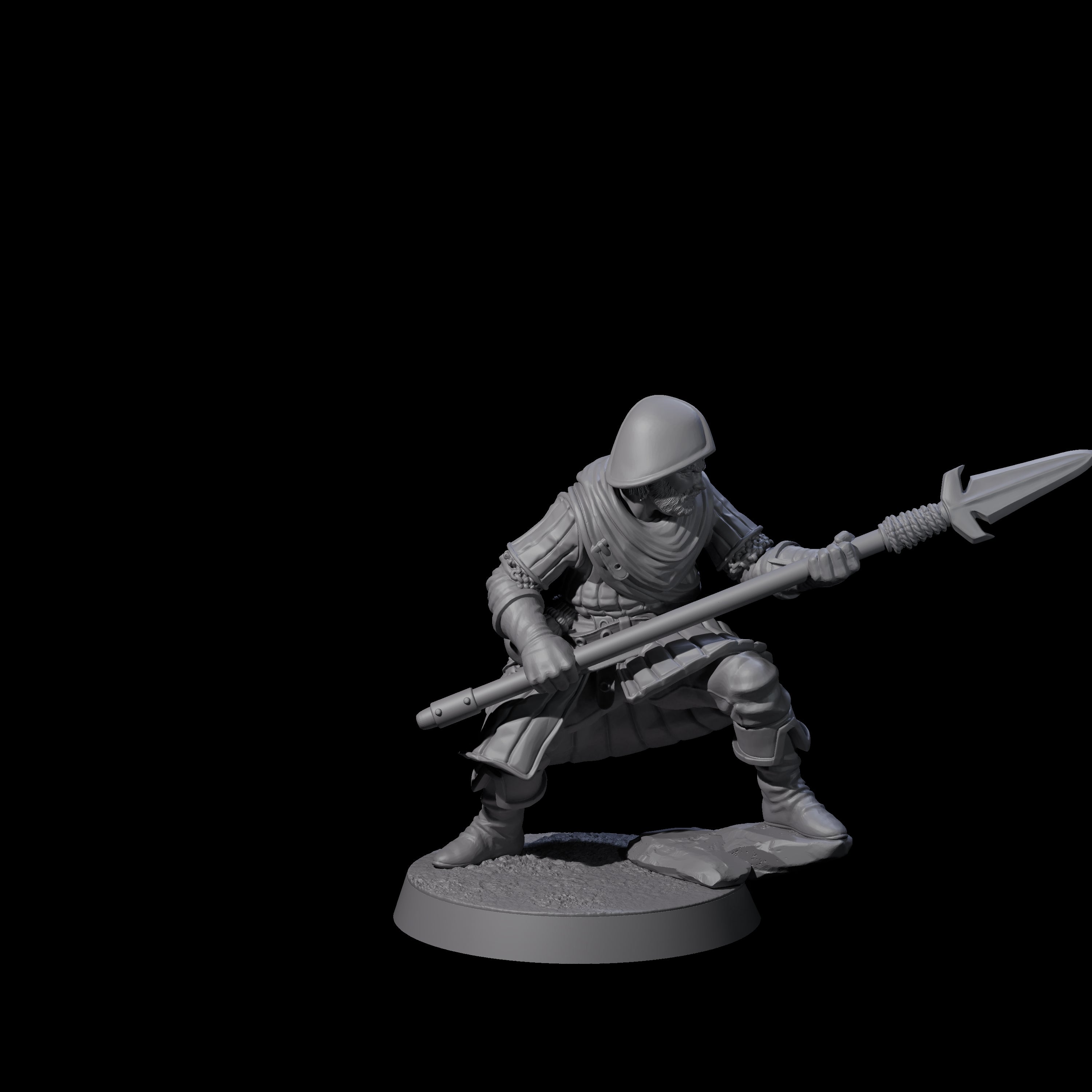 Investigating Town Militia D Miniature for Dungeons and Dragons, Pathfinder or other TTRPGs