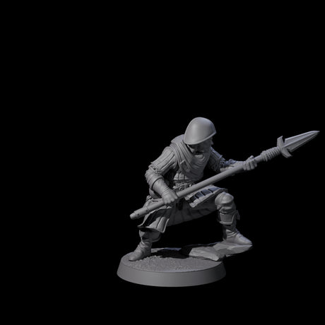 Investigating Town Militia D Miniature for Dungeons and Dragons, Pathfinder or other TTRPGs