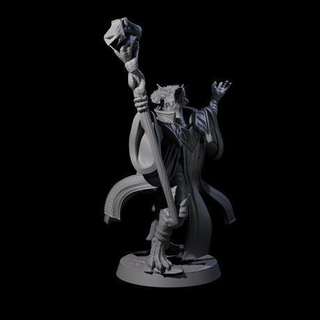 Invoking Dragonborn Wizard Miniature for Dungeons and Dragons, Pathfinder or other TTRPGs