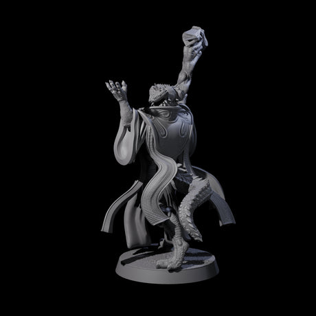 Invoking Dragonborn Wizard Miniature for Dungeons and Dragons, Pathfinder or other TTRPGs