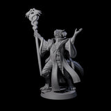 Invoking Dragonborn Wizard Miniature for Dungeons and Dragons, Pathfinder or other TTRPGs