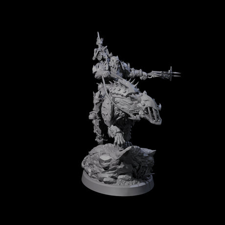 Ironclad Orc Warg Rider A Miniature for Dungeons and Dragons, Pathfinder or other TTRPGs