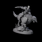 Ironclad Orc Warg Rider C Miniature for Dungeons and Dragons, Pathfinder or other TTRPGs
