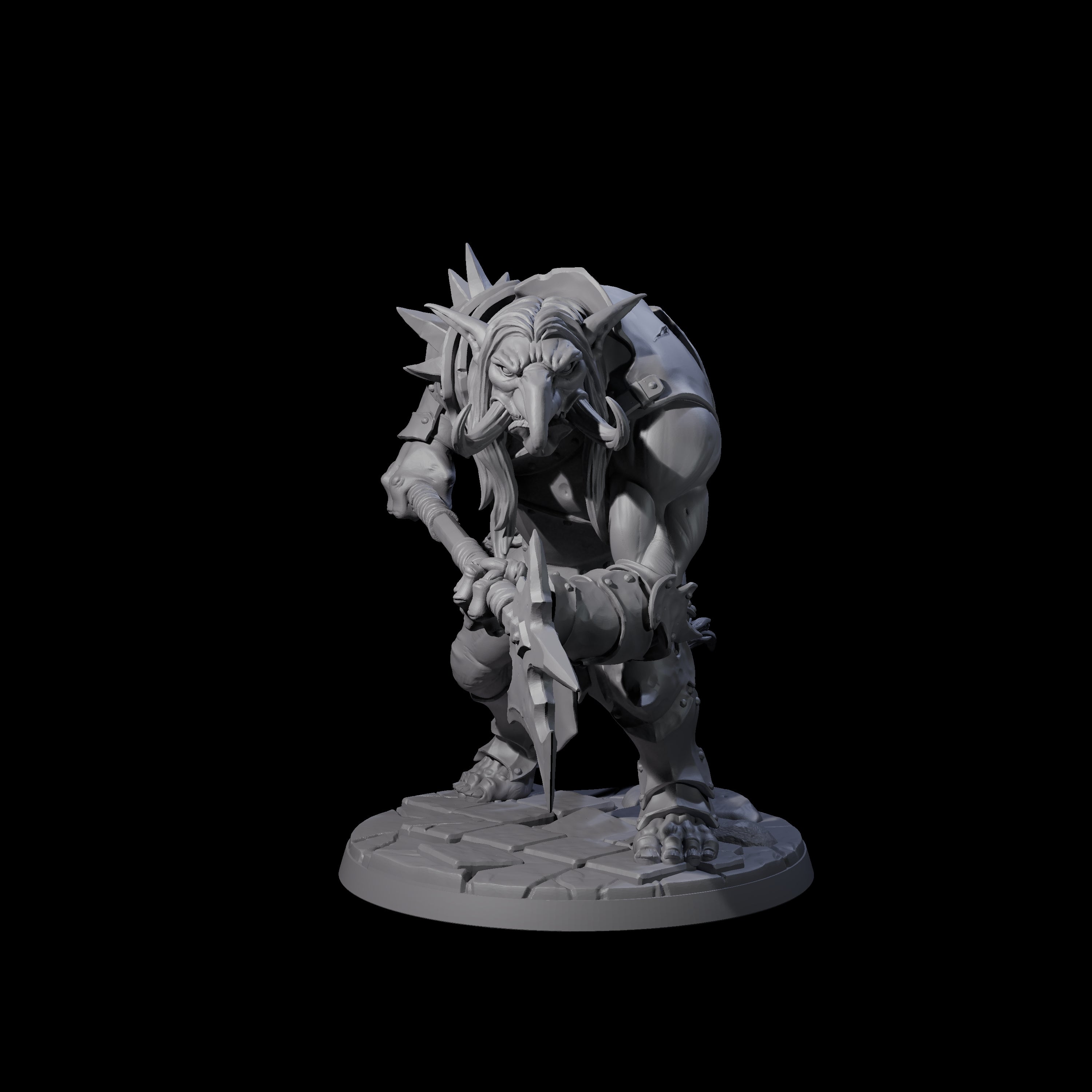Ironkeep Troll B Miniature for Dungeons and Dragons, Pathfinder or other TTRPGs