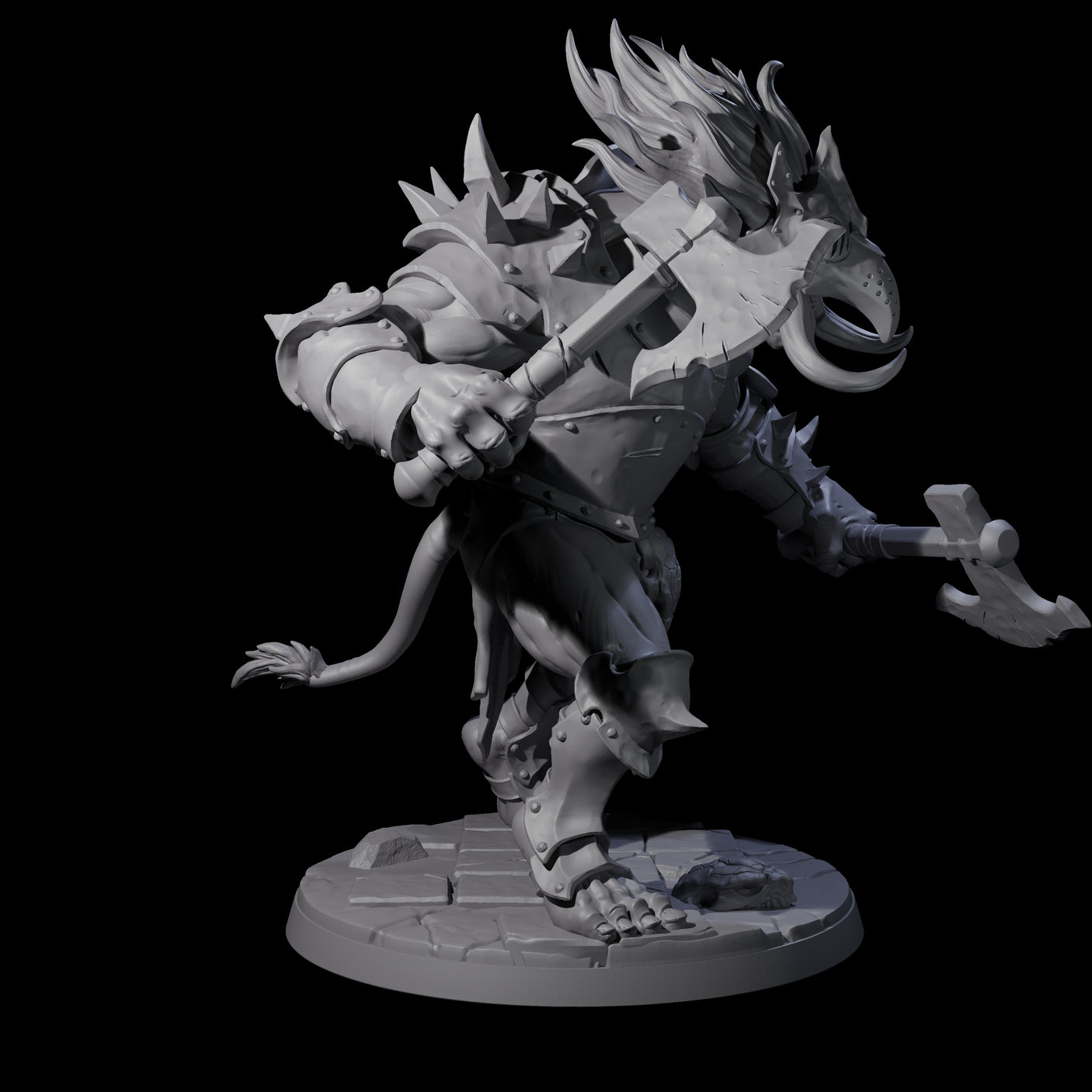 Ironkeep Troll C Miniature for Dungeons and Dragons, Pathfinder or other TTRPGs