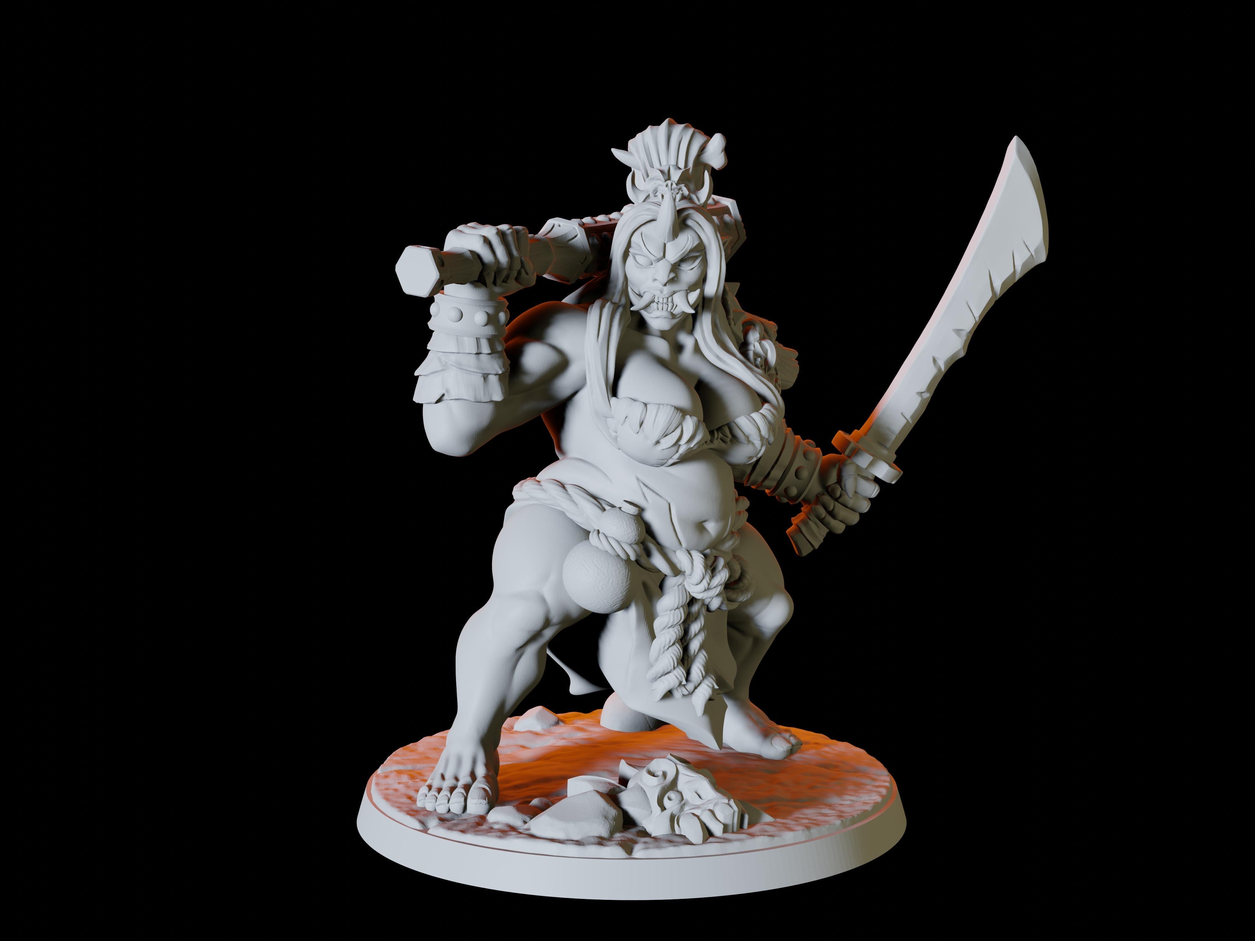 Japanese Inspired Ogre Miniature for Dungeons and Dragons - Myth Forged