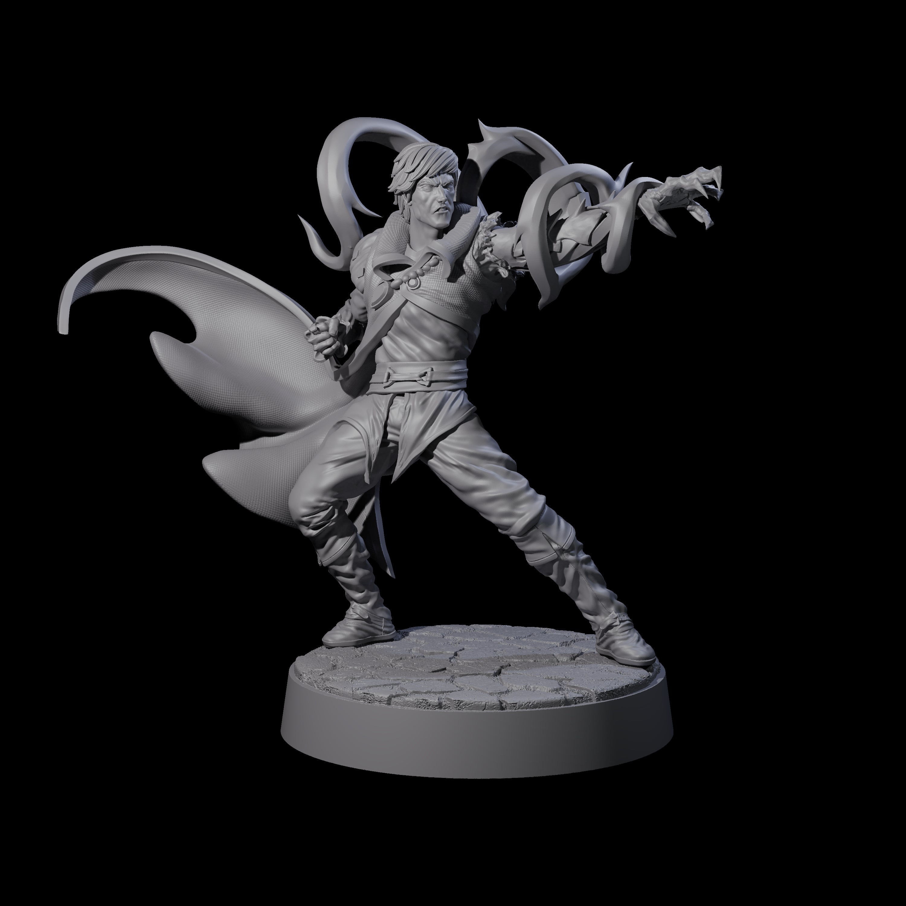 Jarex - Casting Warlock Miniature for Dungeons and Dragons, Pathfinder or other TTRPGs