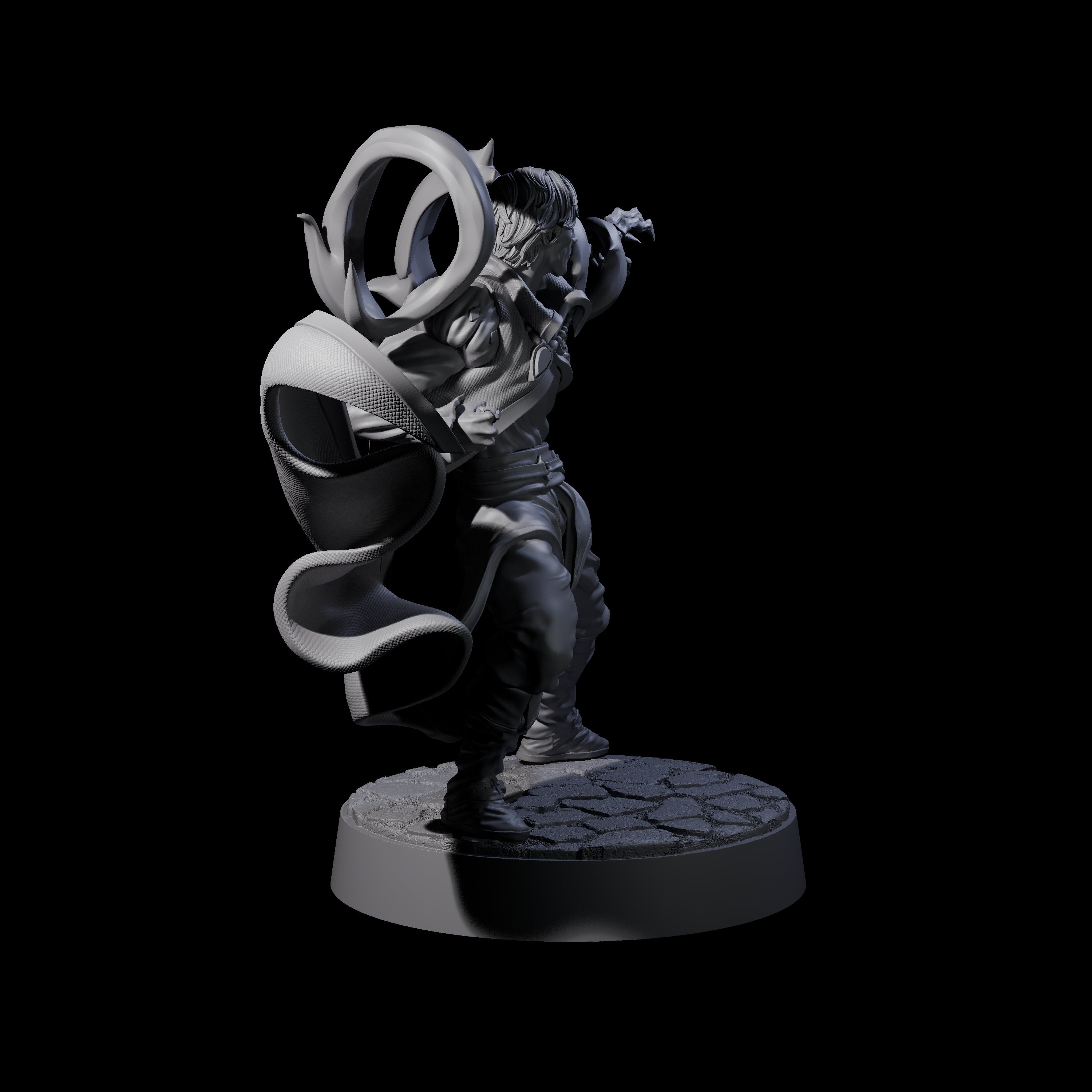 Jarex - Casting Warlock Miniature for Dungeons and Dragons, Pathfinder or other TTRPGs