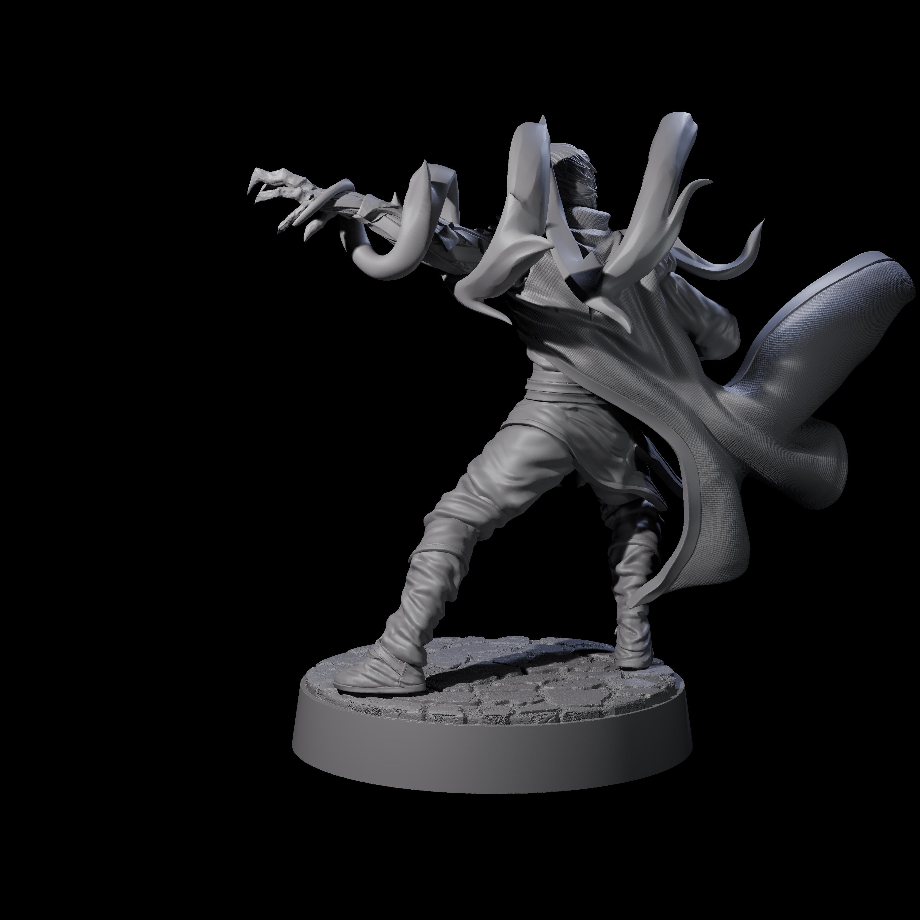 Jarex - Casting Warlock Miniature for Dungeons and Dragons, Pathfinder or other TTRPGs
