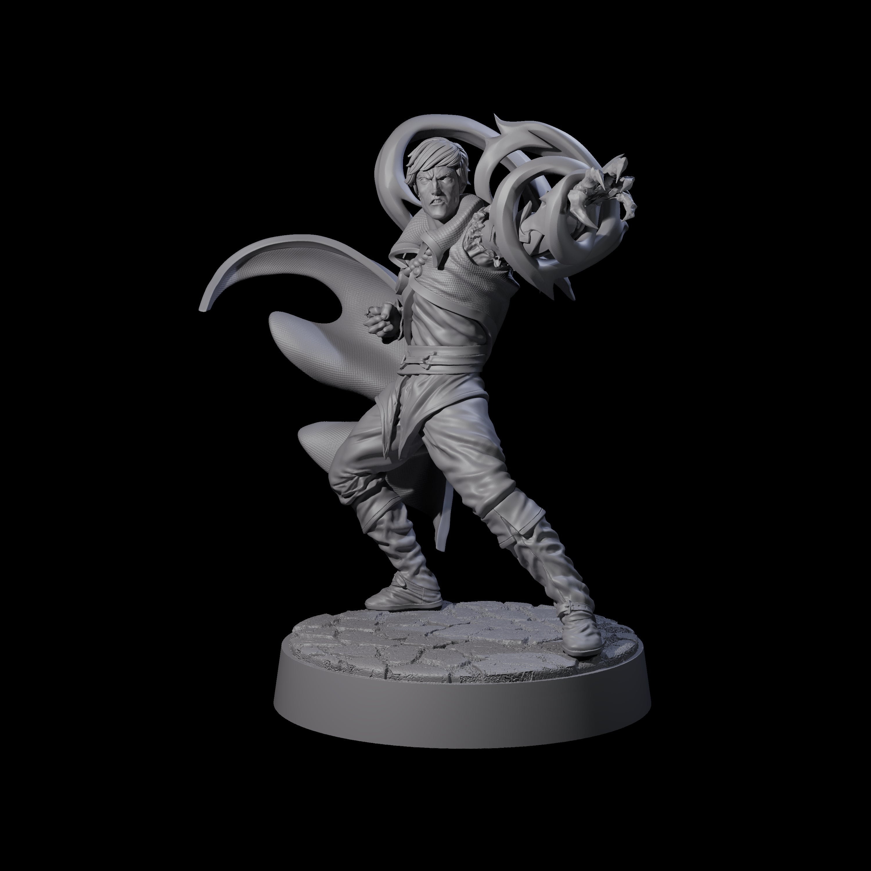 Jarex - Casting Warlock Miniature for Dungeons and Dragons, Pathfinder or other TTRPGs