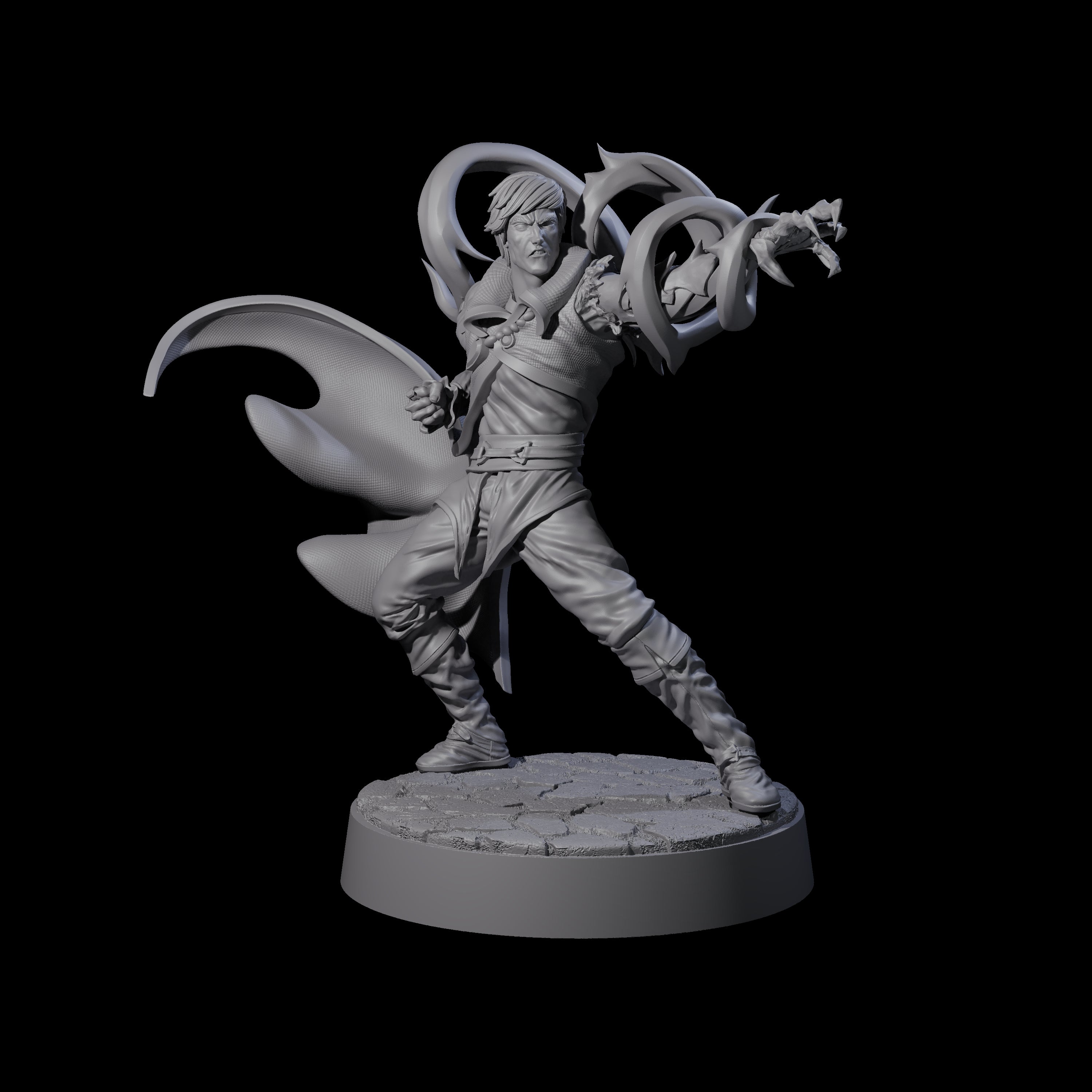 Jarex - Casting Warlock Miniature for Dungeons and Dragons, Pathfinder or other TTRPGs