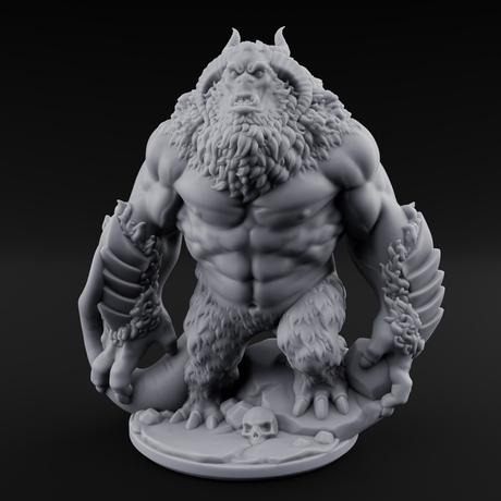 Jaw Jutting Demon Lord Miniature for Dungeons and Dragons, Pathfinder or other TTRPGs